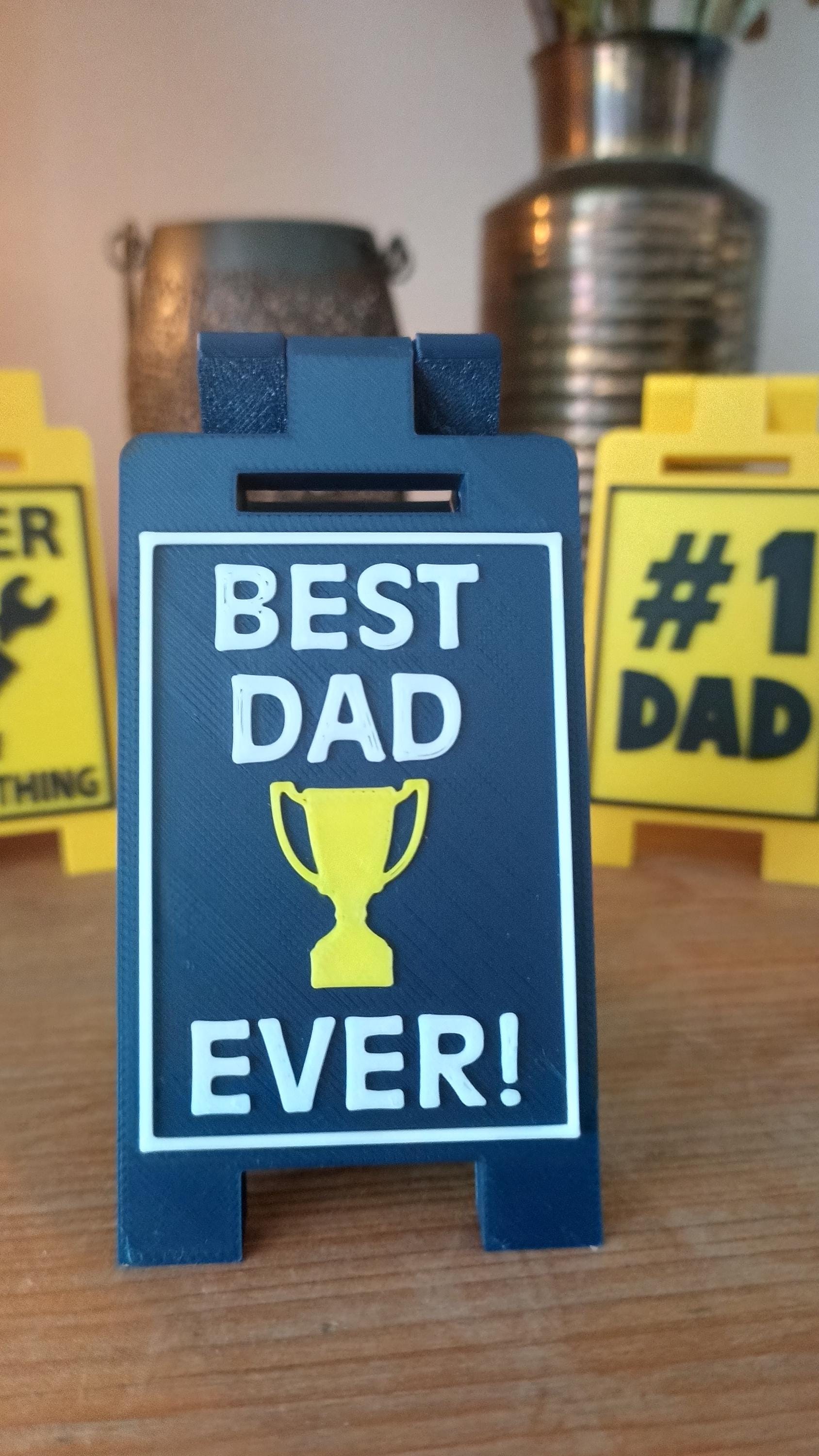 Fathers Day Gift Mini Desk Sign 9cm Funny Office Sign Dad Humor