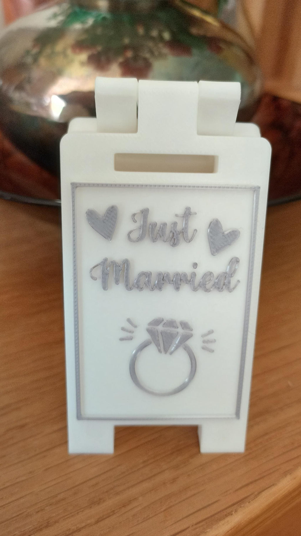 Wedding Day mini sign, wedding decoration, just married sign, bride and groom gift