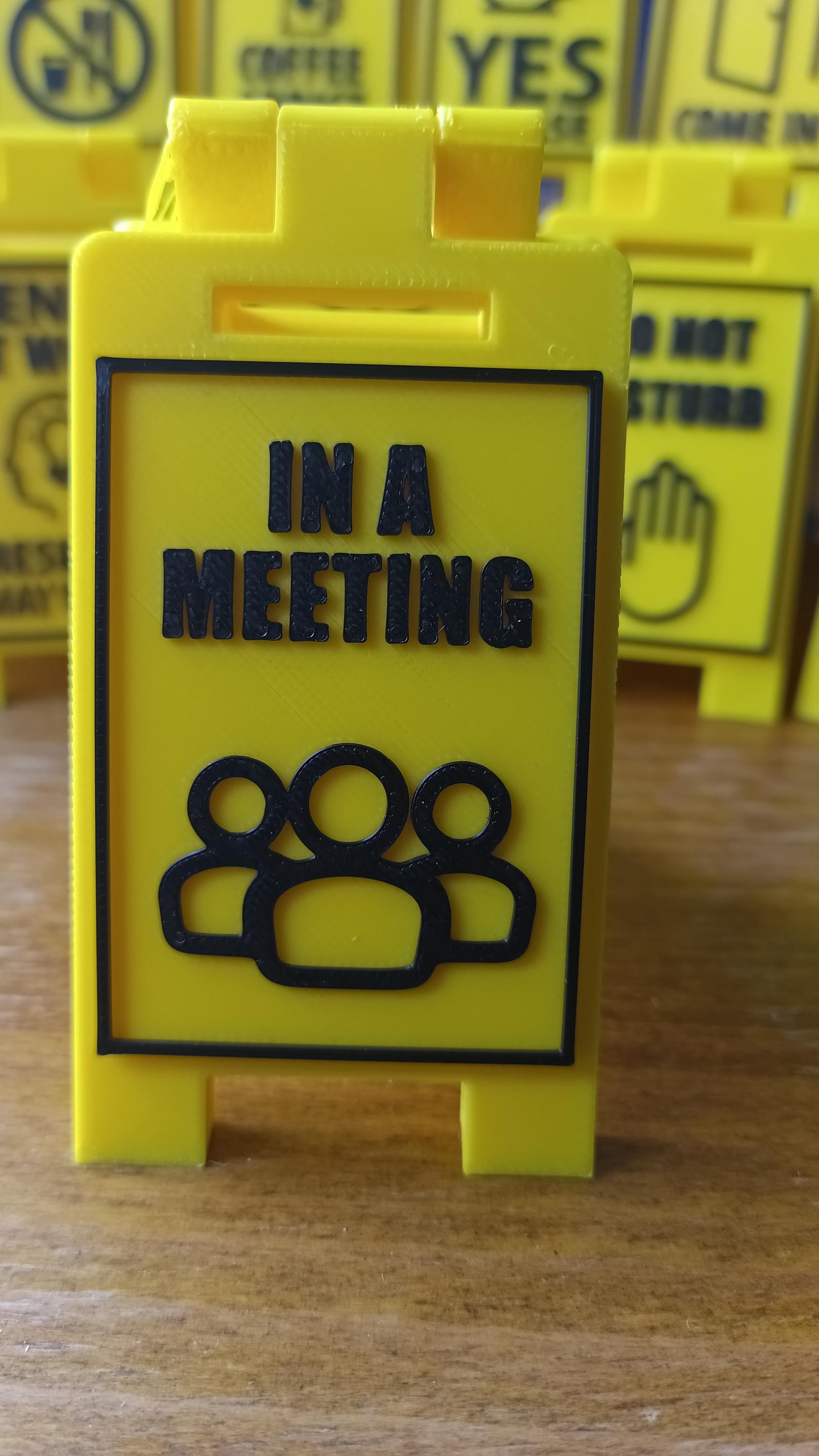 Mini Office Workplace Desk Signs 9cm Funny & Professional Messages
