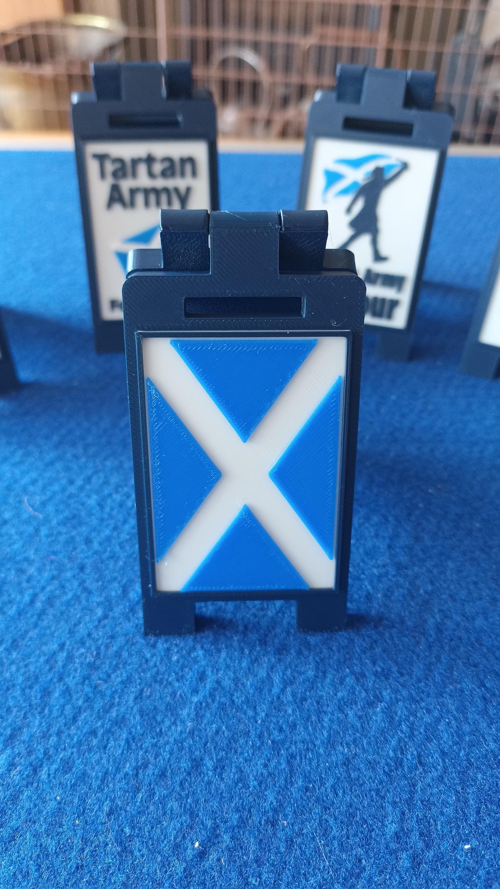 Scotland Football World Cup 26 Mini Floor / Desk Signs 9cm Navy/White