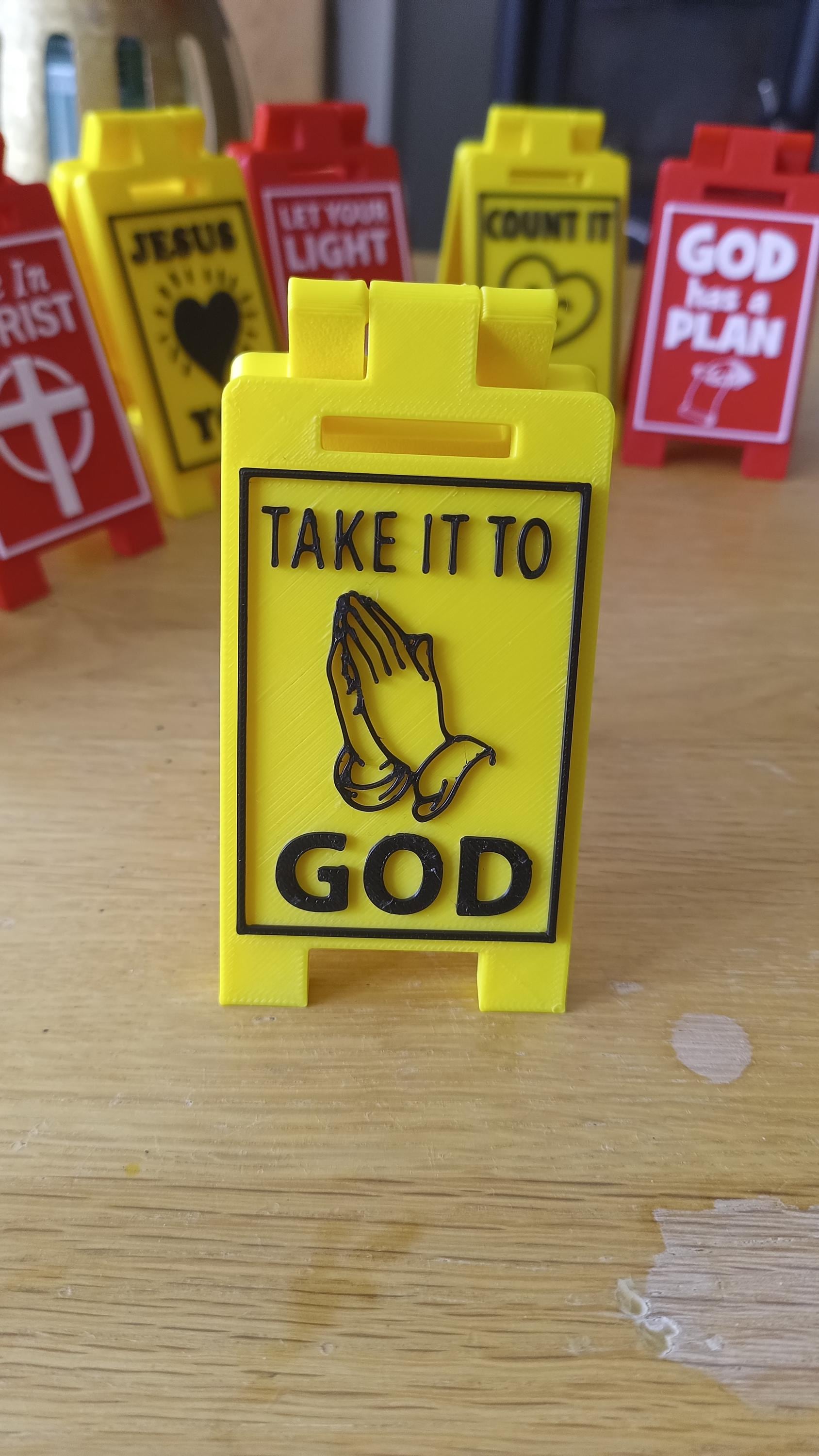 Christian Encouragement Desk Signs, Christian gifts, church gift idea