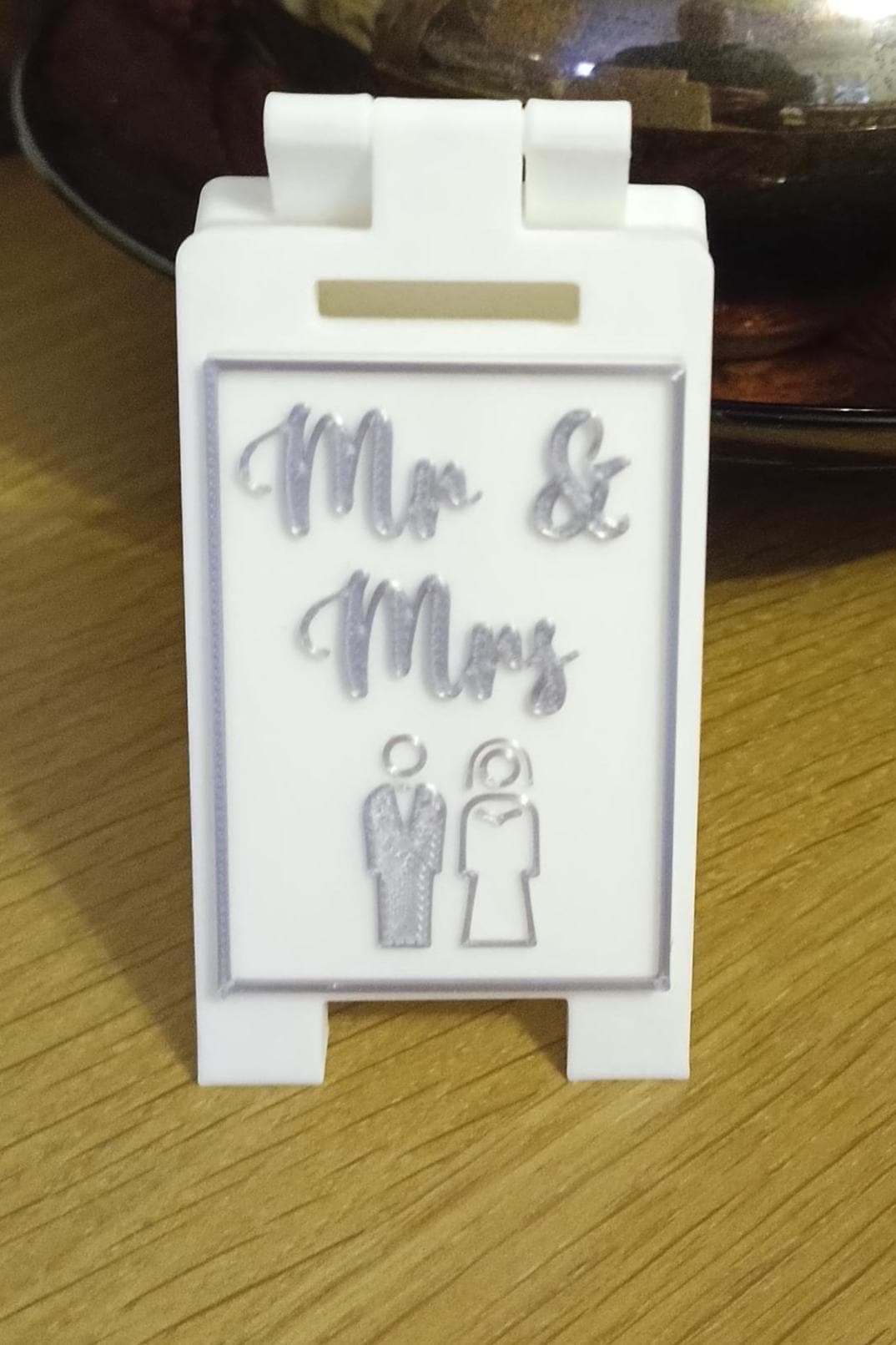 Wedding Day mini sign, wedding decoration, just married sign, bride and groom gift