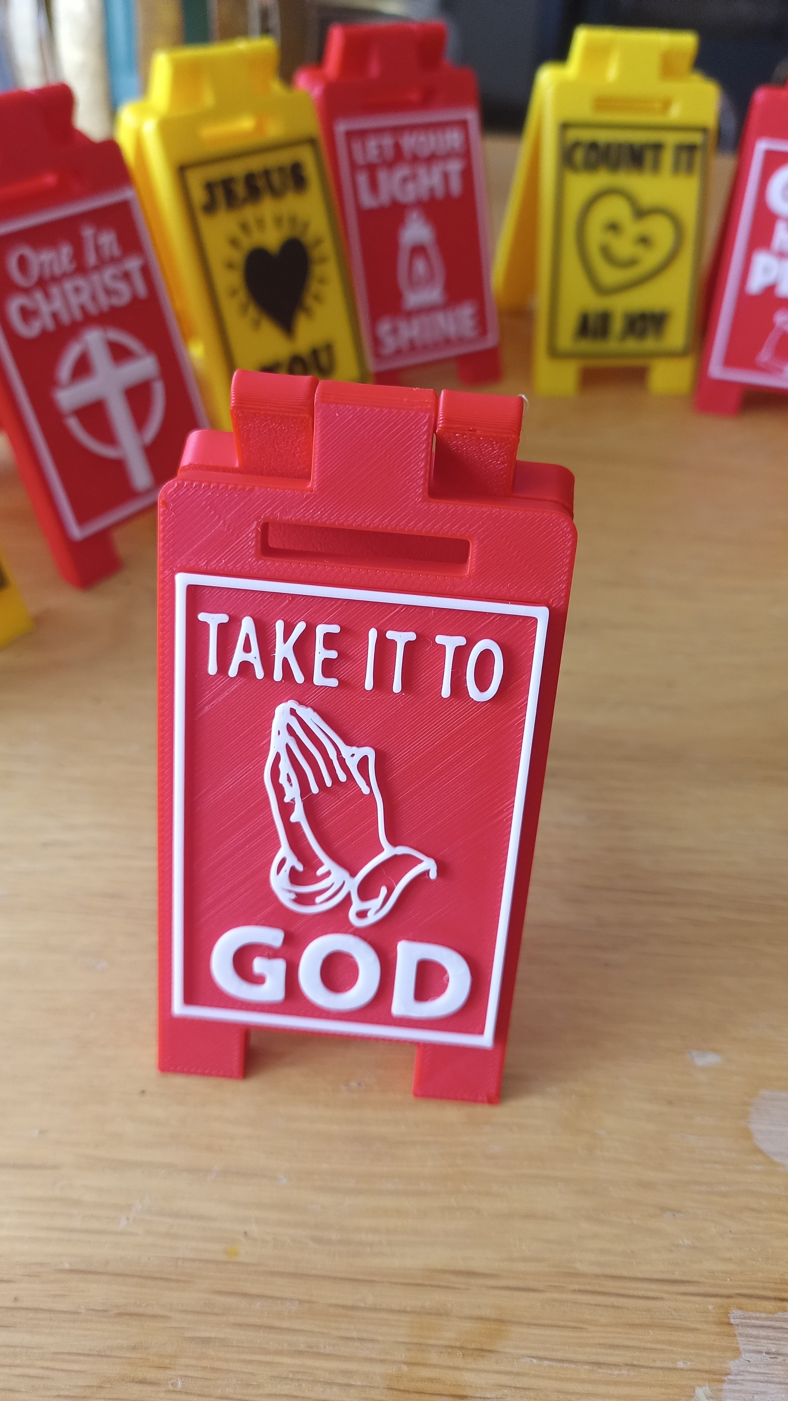 Christian Encouragement Desk Signs, Christian gifts, church gift idea