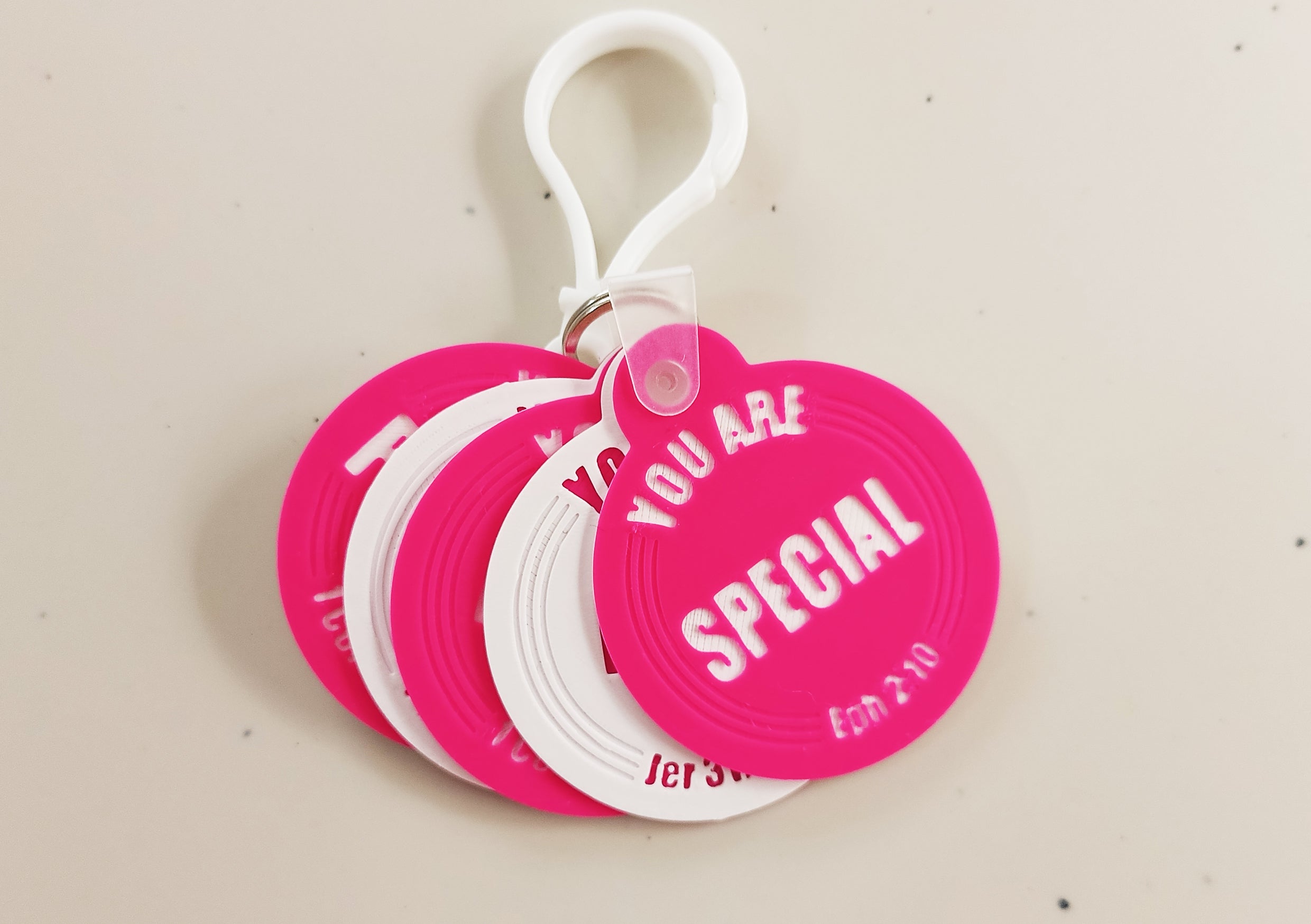 You Are... Colourful Flip For Truth Multi Tab Key Rings Set