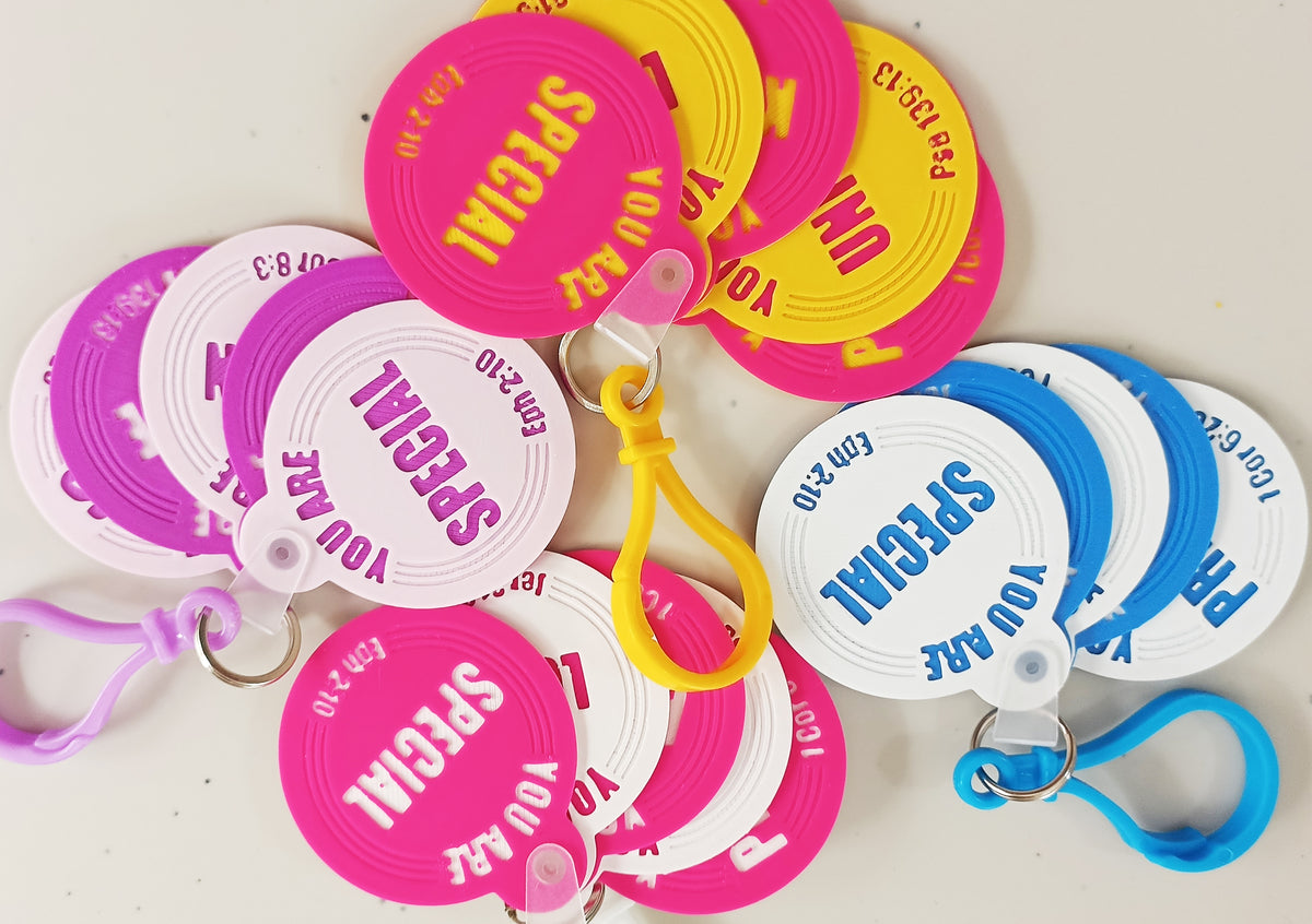 You Are... Colourful Flip For Truth Multi Tab Key Rings Set