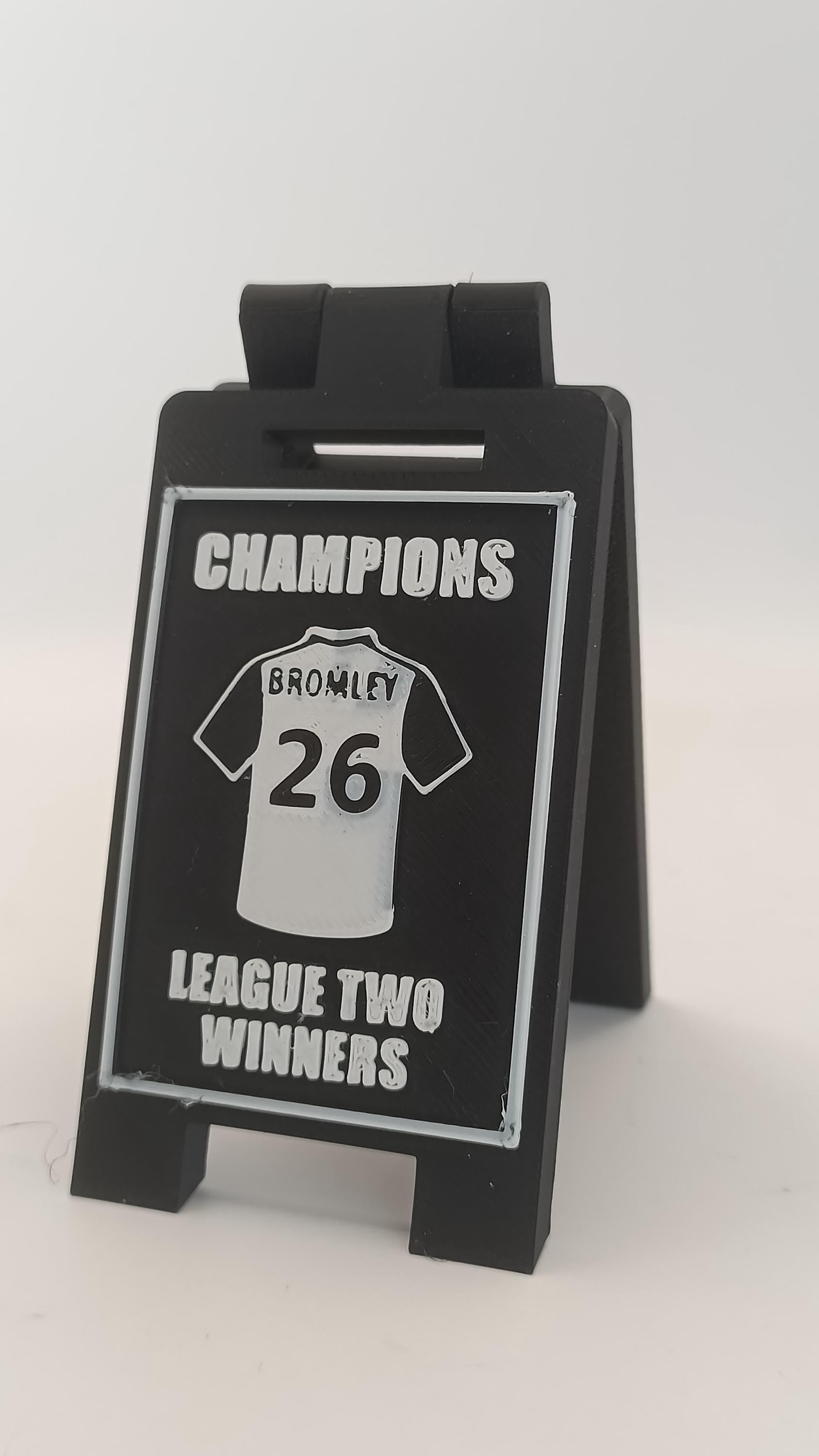 Football Champions 2026 Mini Desk Sign Series Bromley, York, Lincoln etc