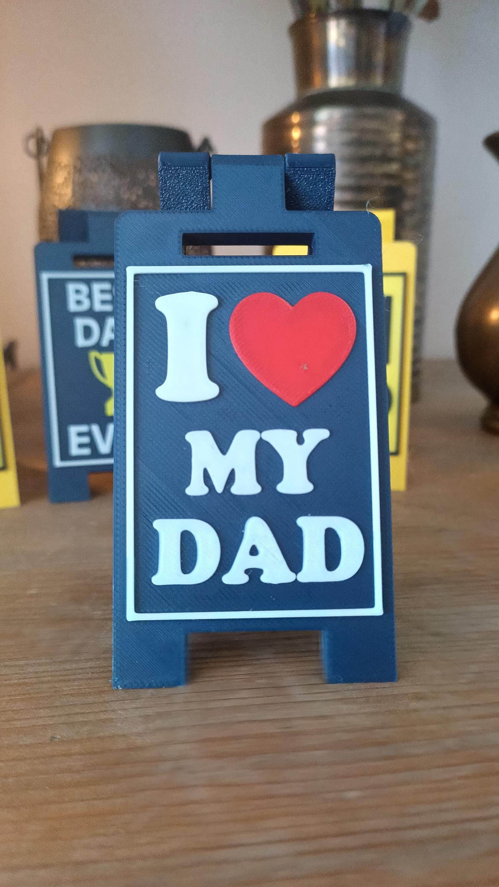Fathers Day Gift Mini Desk Sign 9cm Funny Office Sign Dad Humor