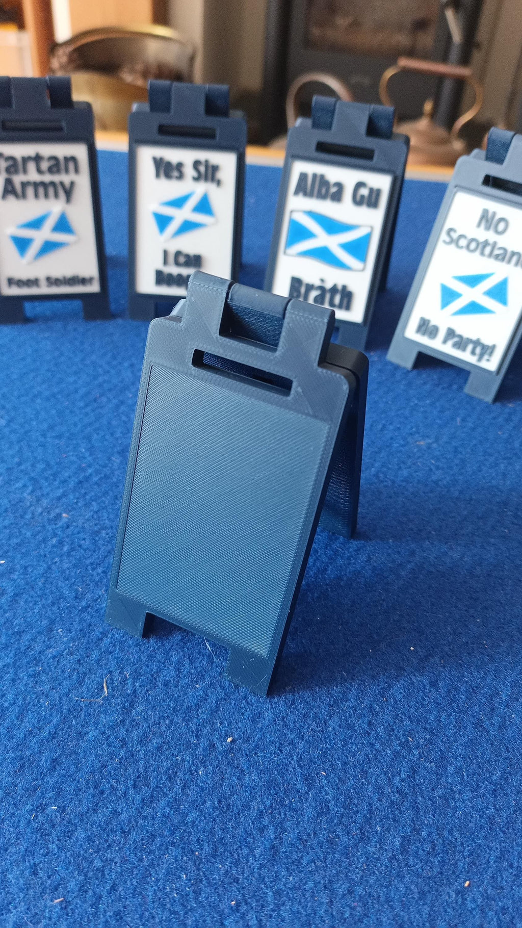 Scotland Football World Cup 26 Mini Floor / Desk Signs 9cm Navy/White