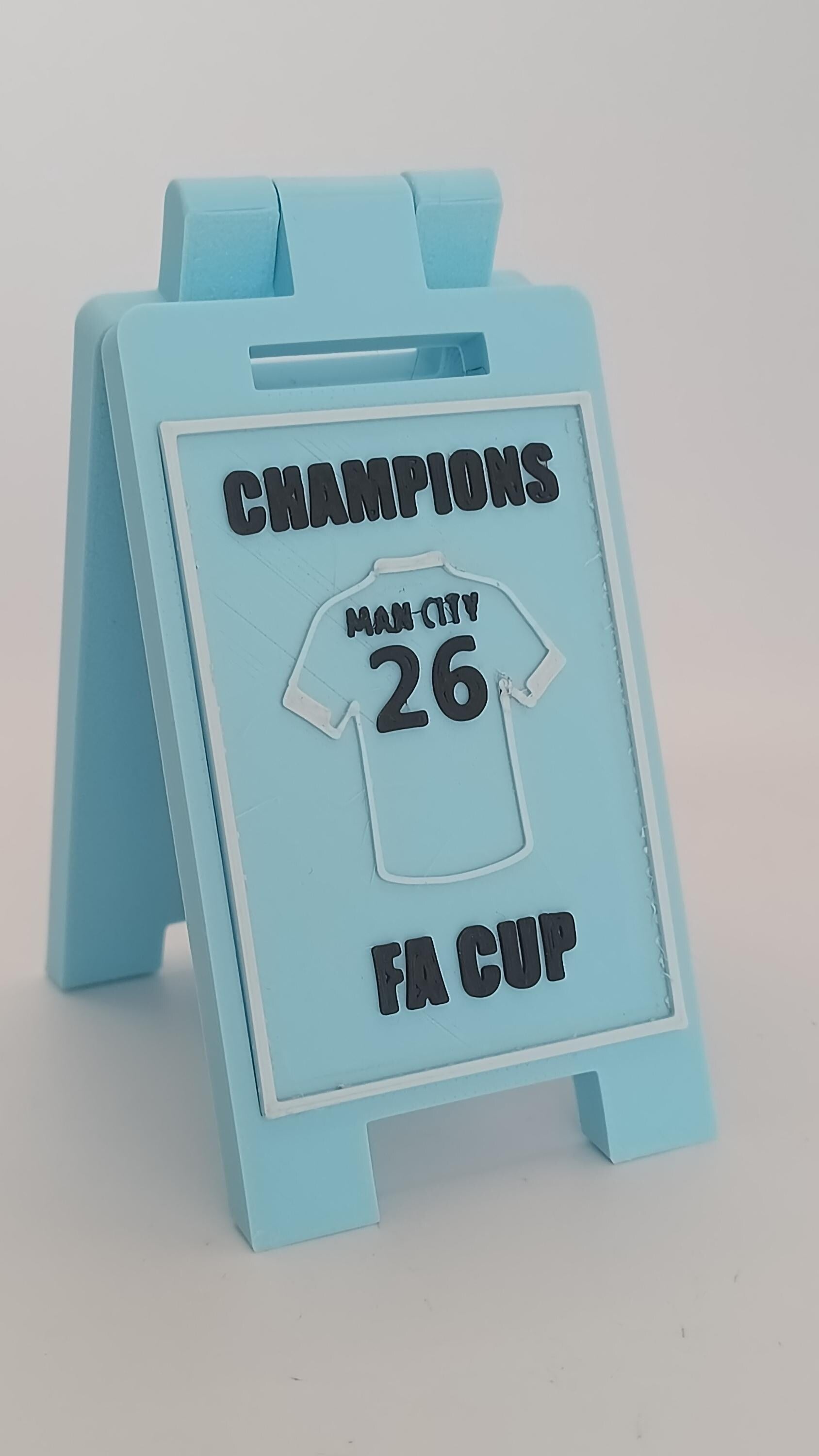 Football Champions 2026 Mini Desk Sign Series Bromley, York, Lincoln etc