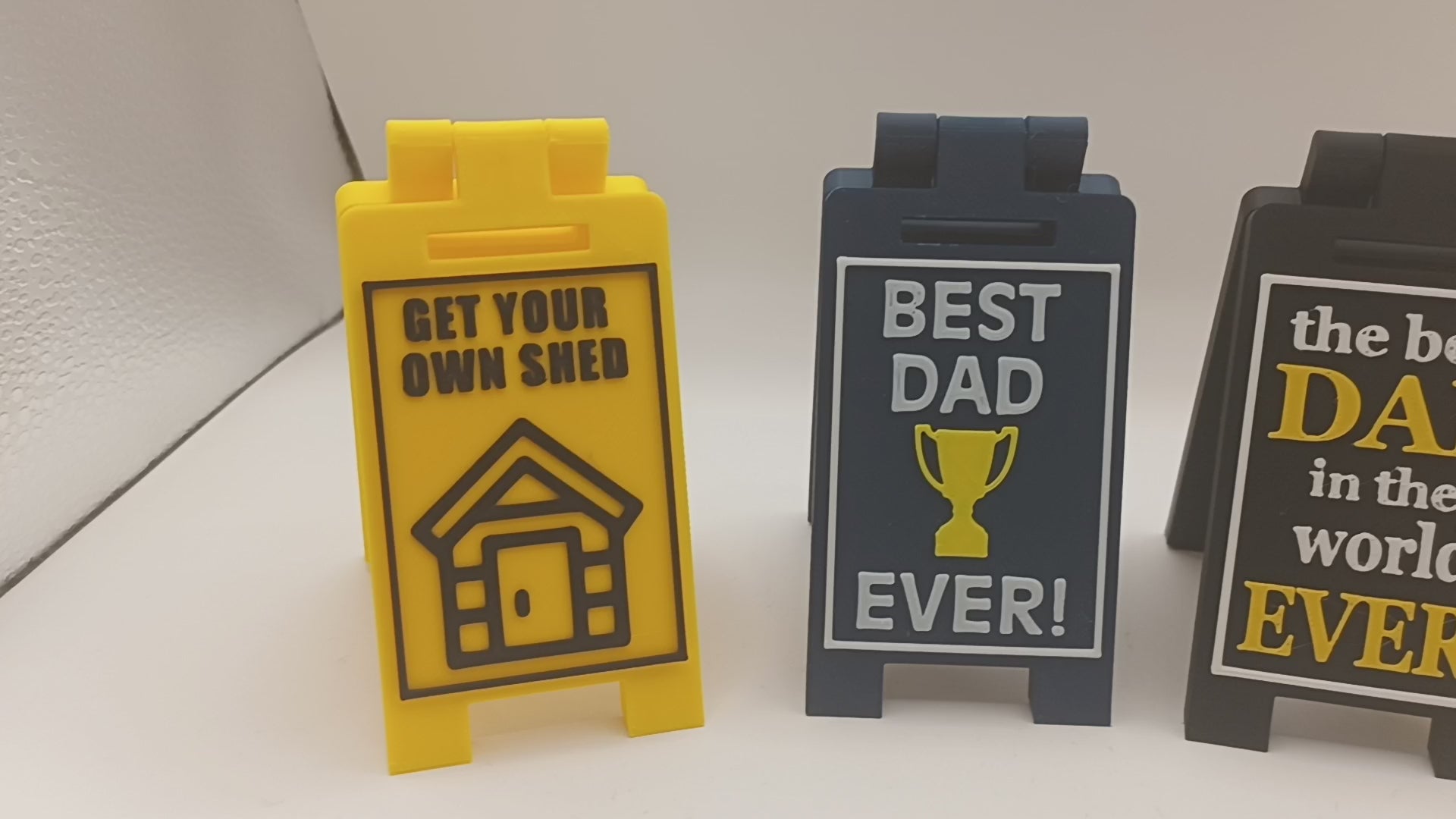 Fathers Day Gift Mini Desk Sign 9cm Funny Office Sign Dad Humor